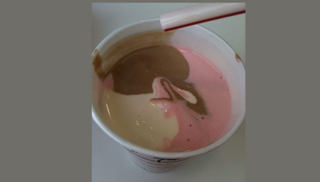 Neapolitan Shake is presented at in n out.